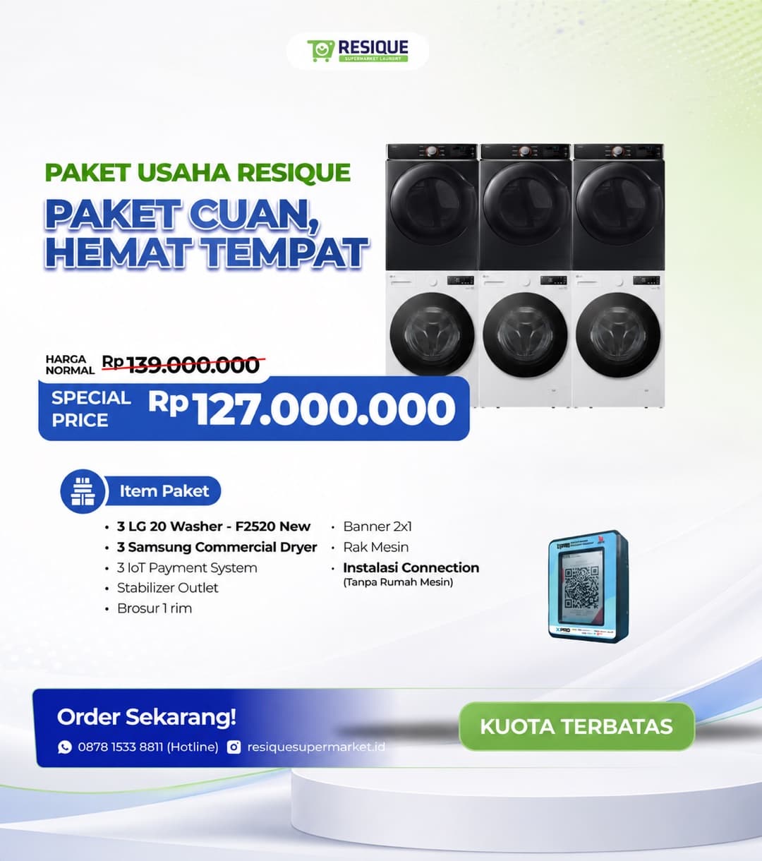 Poster Paket Resique Cuan, Hemat Tempat — harga Rp 127.000.000 juta