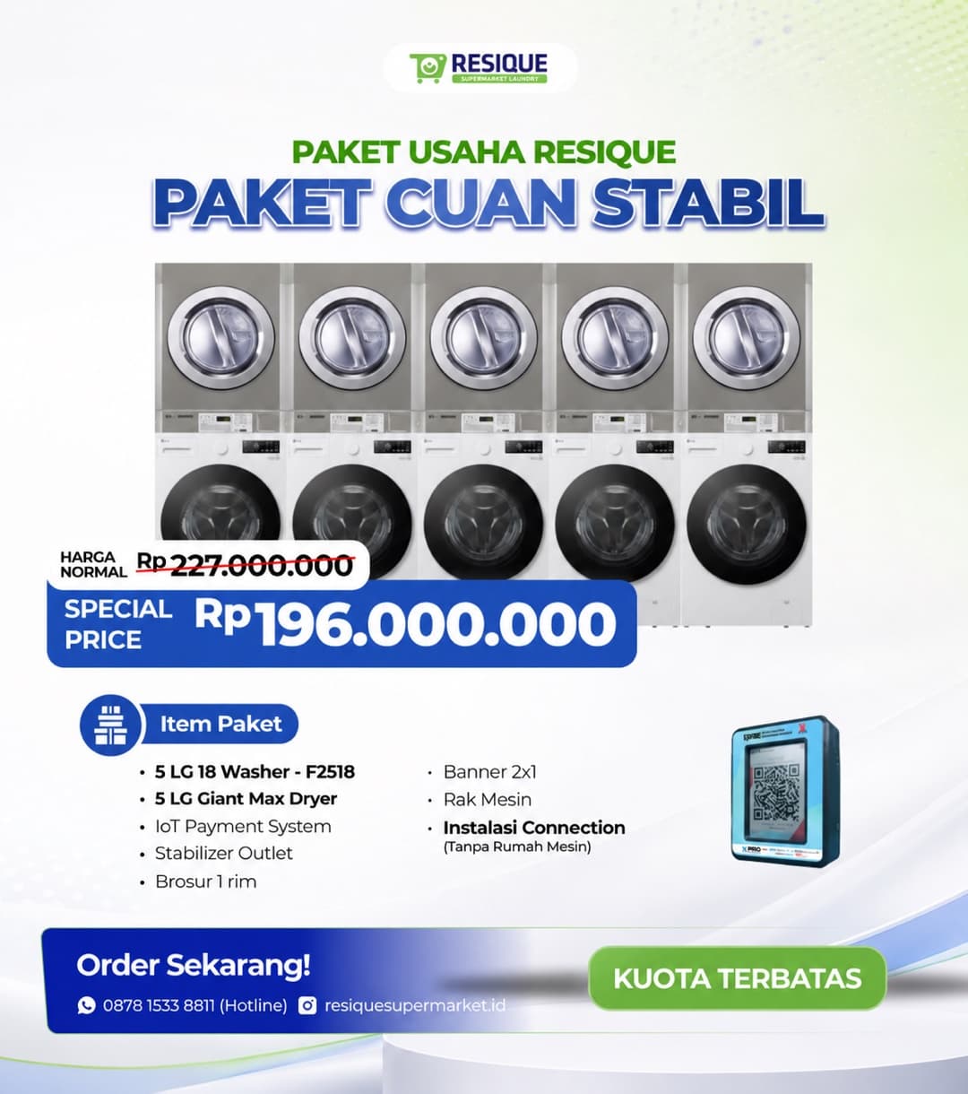 Poster Paket Resique Cuan Stabil — harga Rp 196.000.000 juta